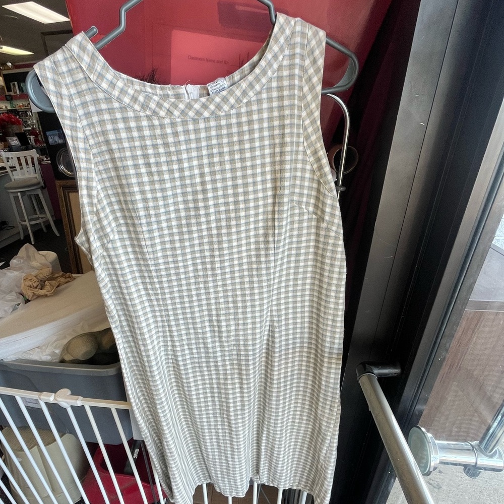 Vintage Beth & Me Sleeveless Gingham Dress